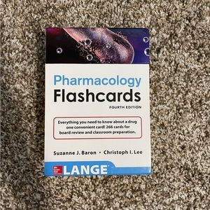 Pharmacology Flash Cards MC GRAW HILL LANGE